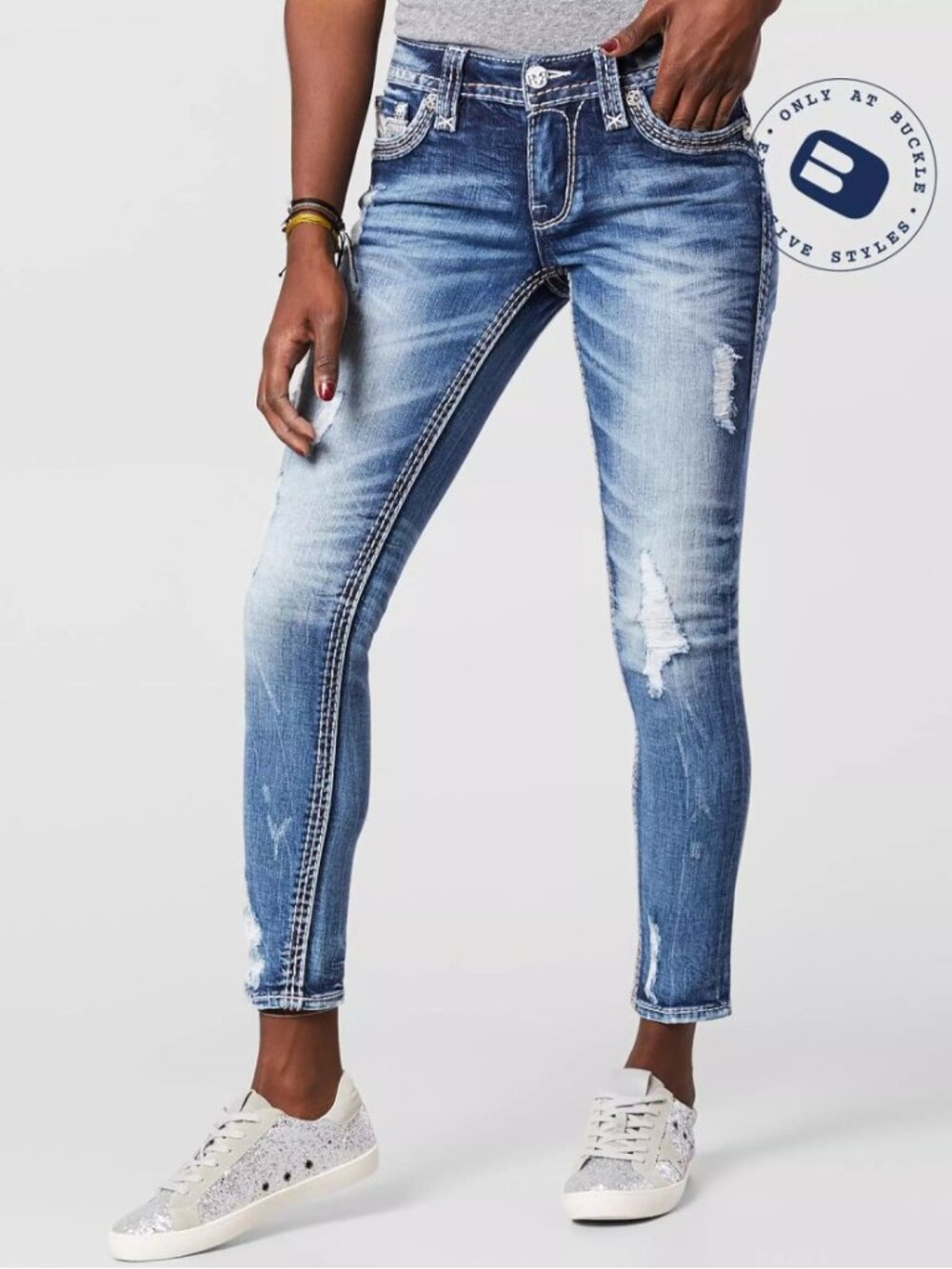 Rock Revival Alina Mid-Rise Ankle Skinny Jean